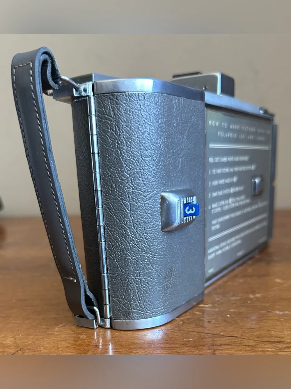 Vintage Polaroid Land Camera Model J66 Instant Film Photo Folding Camera w/ Case
